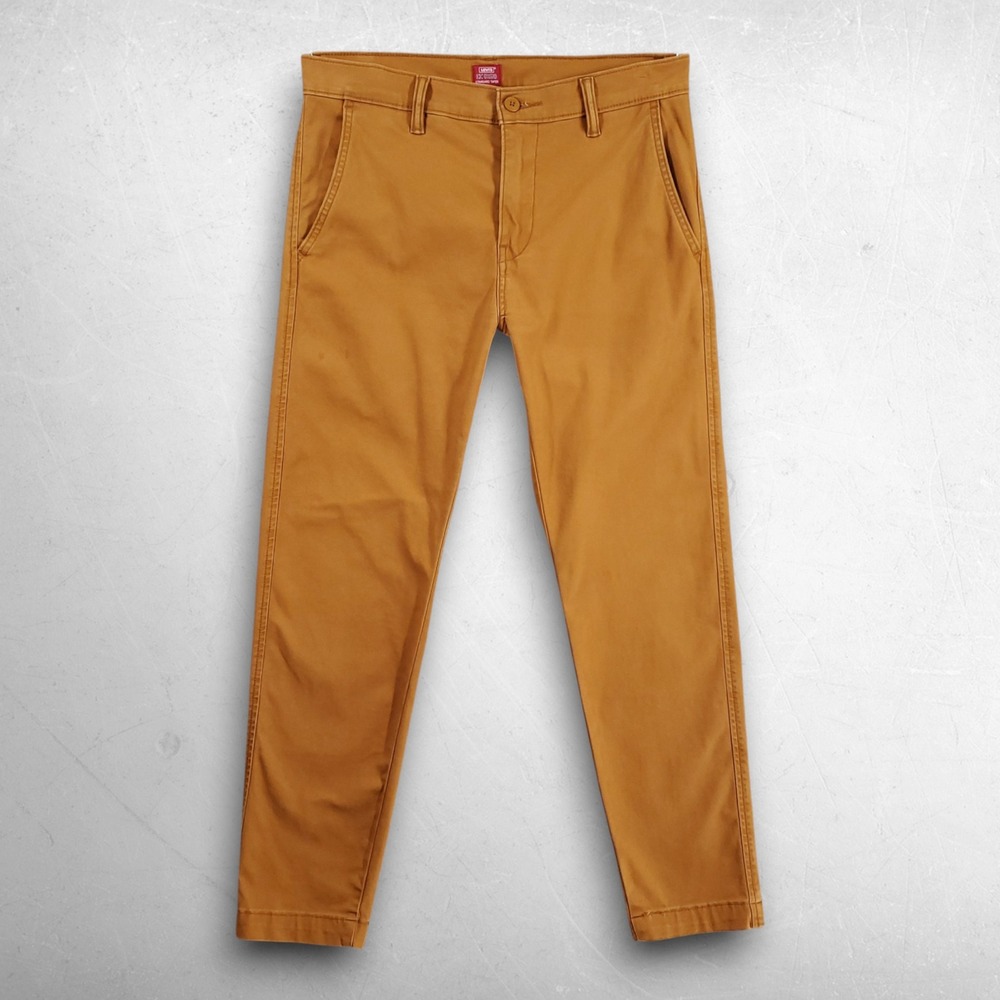 Levis XX Chino Standard Taper Pants Men W30 Brown Skater Workwear Normcore